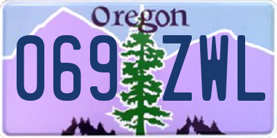OR license plate 069ZWL