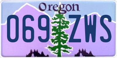 OR license plate 069ZWS