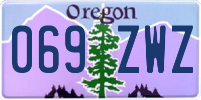 OR license plate 069ZWZ