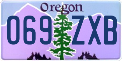 OR license plate 069ZXB