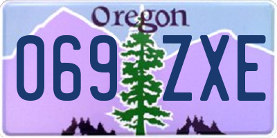 OR license plate 069ZXE