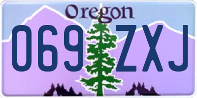 OR license plate 069ZXJ