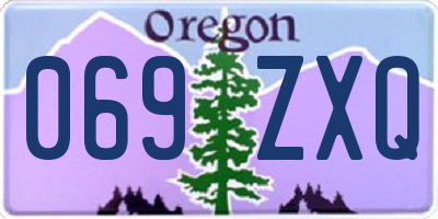 OR license plate 069ZXQ