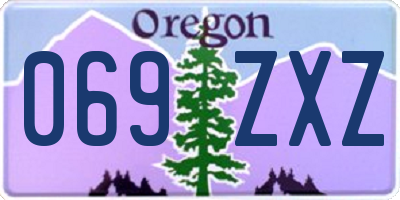 OR license plate 069ZXZ