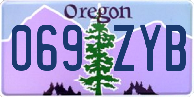 OR license plate 069ZYB
