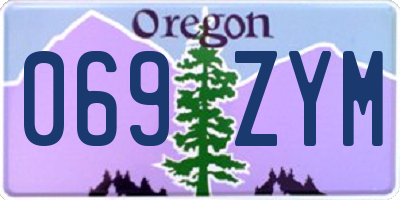OR license plate 069ZYM