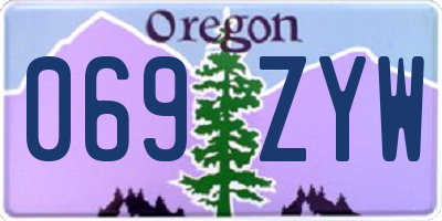 OR license plate 069ZYW