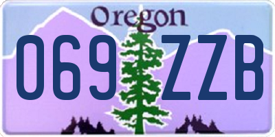 OR license plate 069ZZB