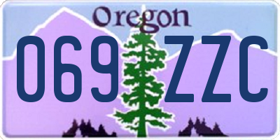 OR license plate 069ZZC