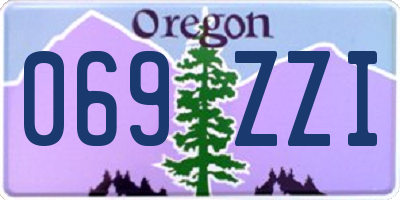 OR license plate 069ZZI