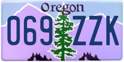 OR license plate 069ZZK
