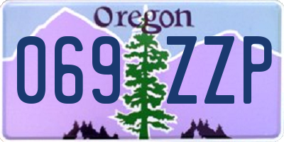 OR license plate 069ZZP