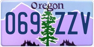 OR license plate 069ZZV