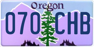OR license plate 070CHB