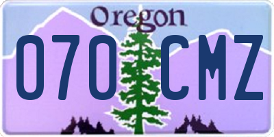 OR license plate 070CMZ