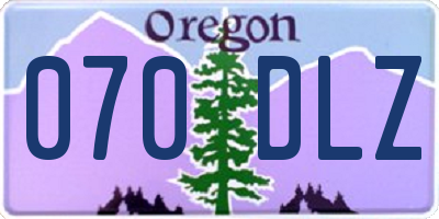 OR license plate 070DLZ