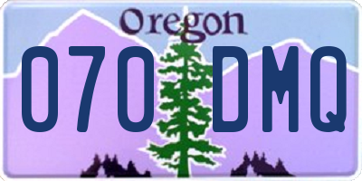OR license plate 070DMQ