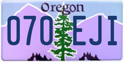 OR license plate 070EJI