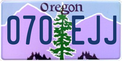 OR license plate 070EJJ
