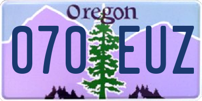 OR license plate 070EUZ