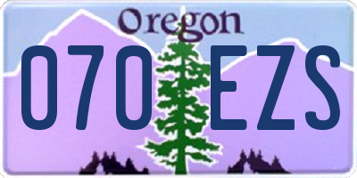 OR license plate 070EZS
