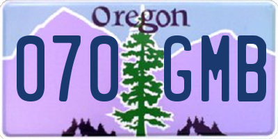OR license plate 070GMB