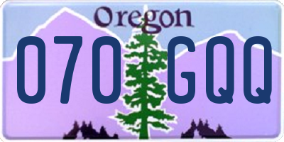 OR license plate 070GQQ