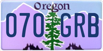 OR license plate 070GRB