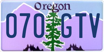 OR license plate 070GTV