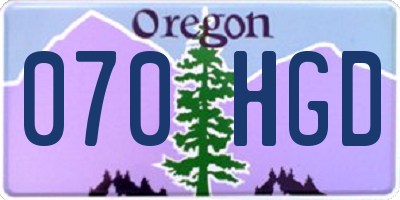 OR license plate 070HGD