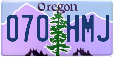 OR license plate 070HMJ