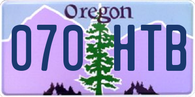 OR license plate 070HTB