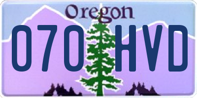 OR license plate 070HVD