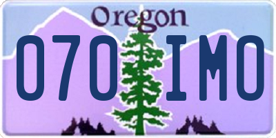 OR license plate 070IMO