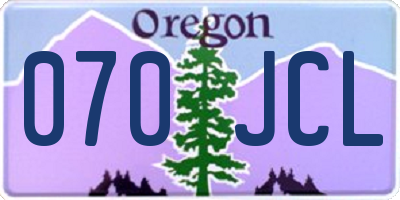 OR license plate 070JCL