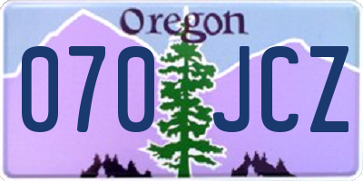 OR license plate 070JCZ