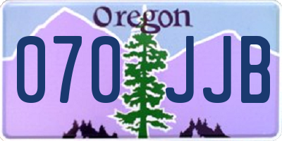 OR license plate 070JJB