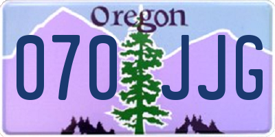 OR license plate 070JJG