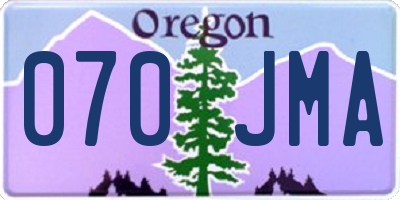 OR license plate 070JMA