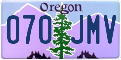 OR license plate 070JMV