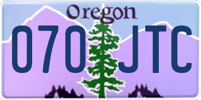 OR license plate 070JTC