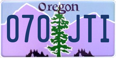OR license plate 070JTI