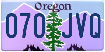 OR license plate 070JVQ