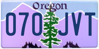 OR license plate 070JVT