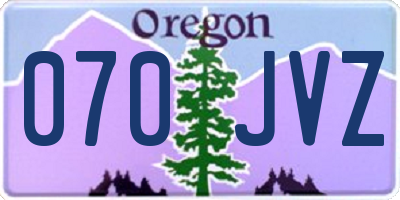 OR license plate 070JVZ