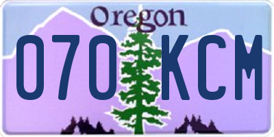 OR license plate 070KCM