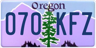 OR license plate 070KFZ