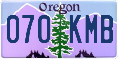 OR license plate 070KMB
