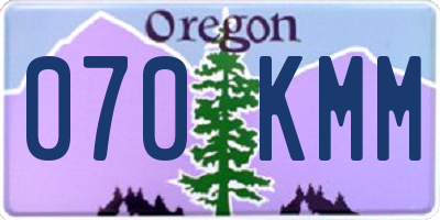 OR license plate 070KMM