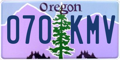 OR license plate 070KMV